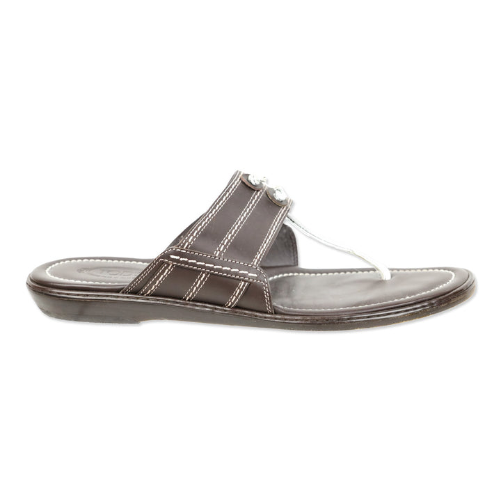 Tod's Brown Leather Thong Sandals