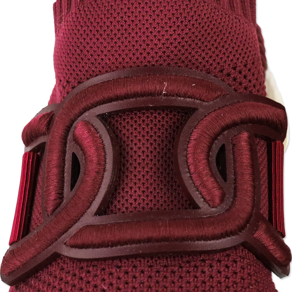 Tod's Burgundy Fabric Kate Slip-On Sneakers