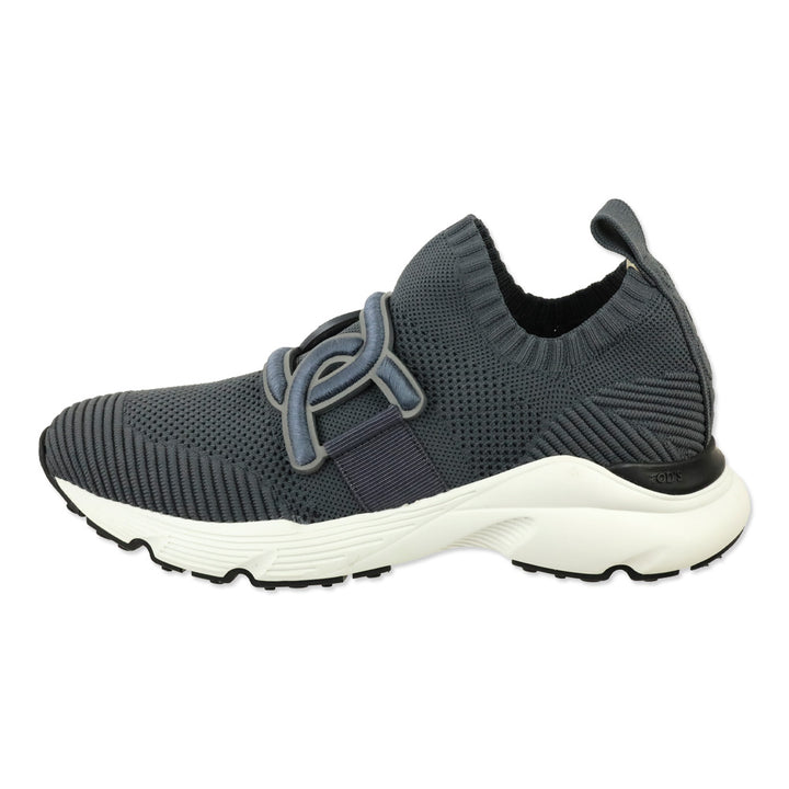 Tod's Grey Fabric Chain Kate Slip-On Sneakers
