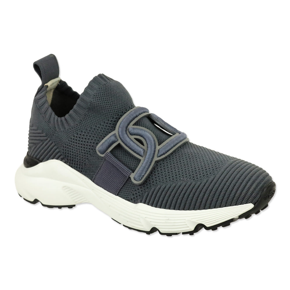 Tod's Grey Fabric Chain Kate Slip-On Sneakers