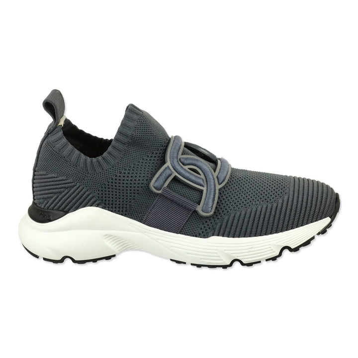 Tod's Grey Fabric Chain Kate Slip-On Sneakers