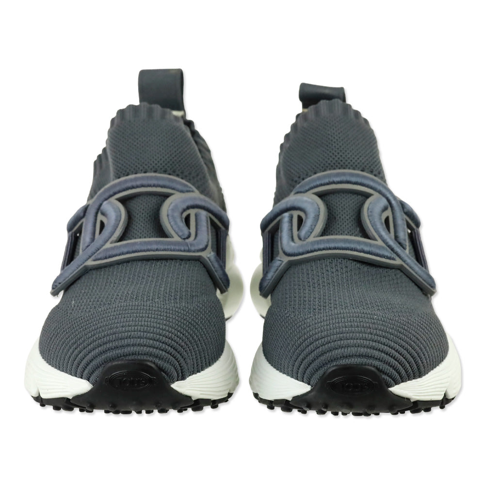 Tod's Grey Fabric Chain Kate Slip-On Sneakers