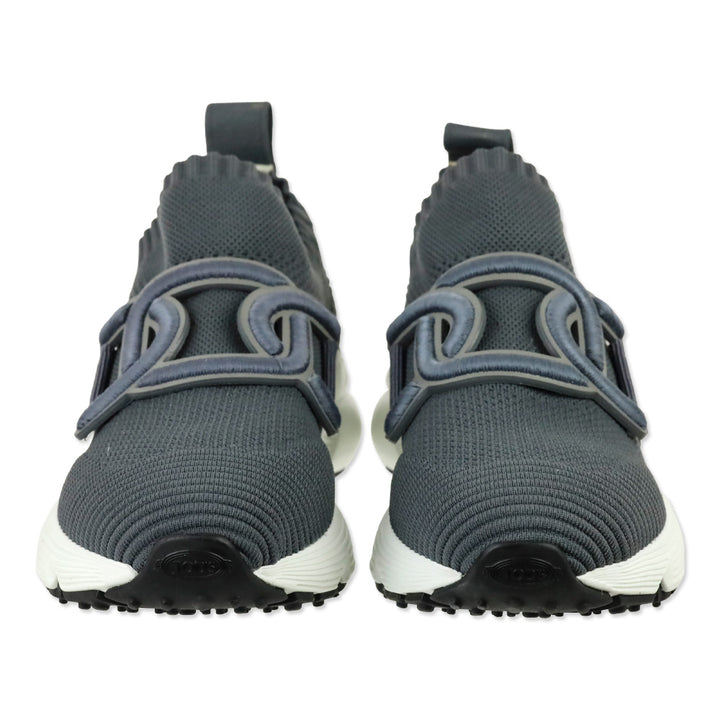 Tod's Grey Fabric Chain Kate Slip-On Sneakers