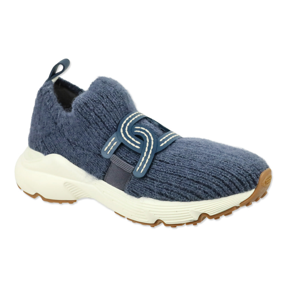 Tod's Grigio Brooklyn Blue Knitted Kate Sneakers