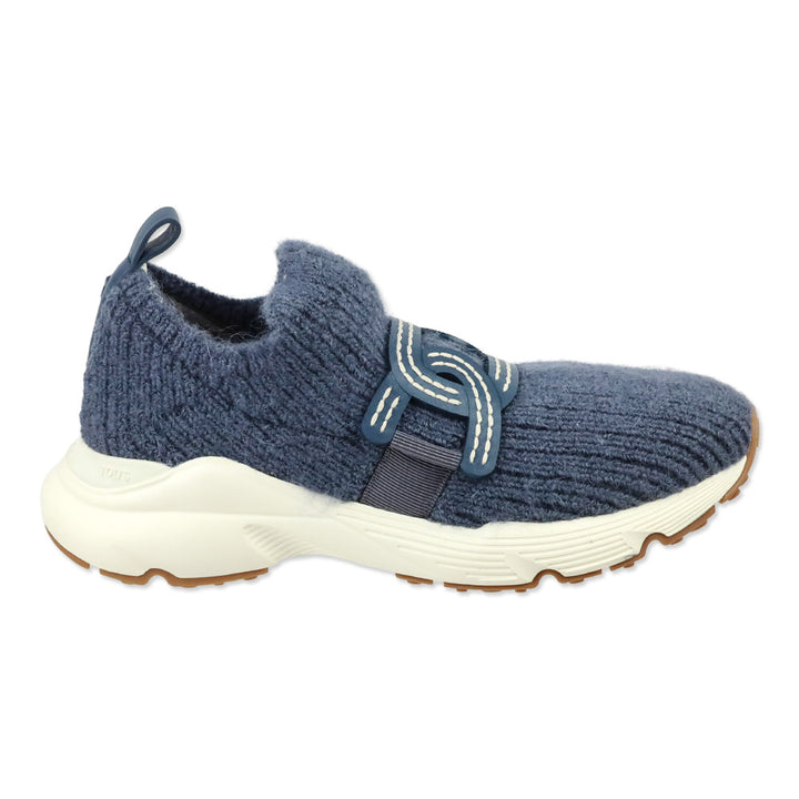 Tod's Grigio Brooklyn Blue Knitted Kate Sneakers