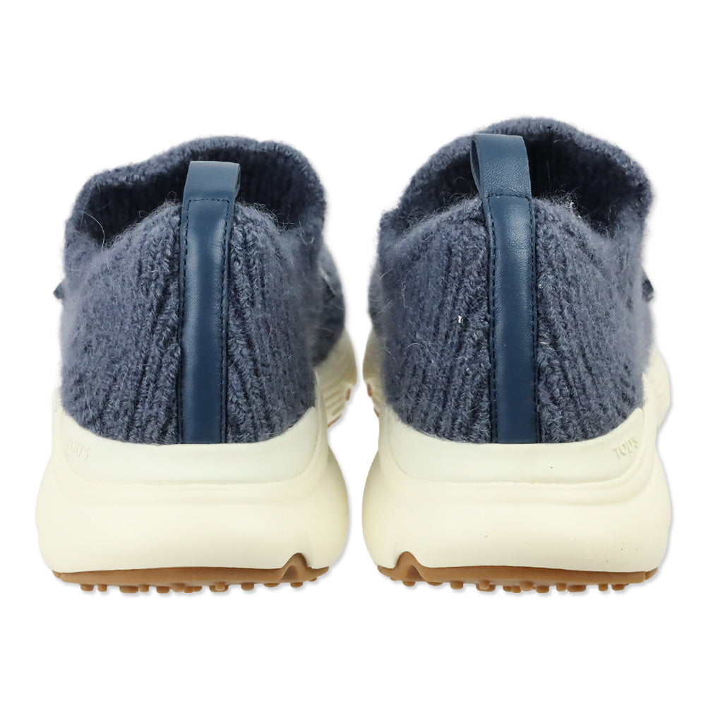 Tod's Grigio Brooklyn Blue Knitted Kate Sneakers