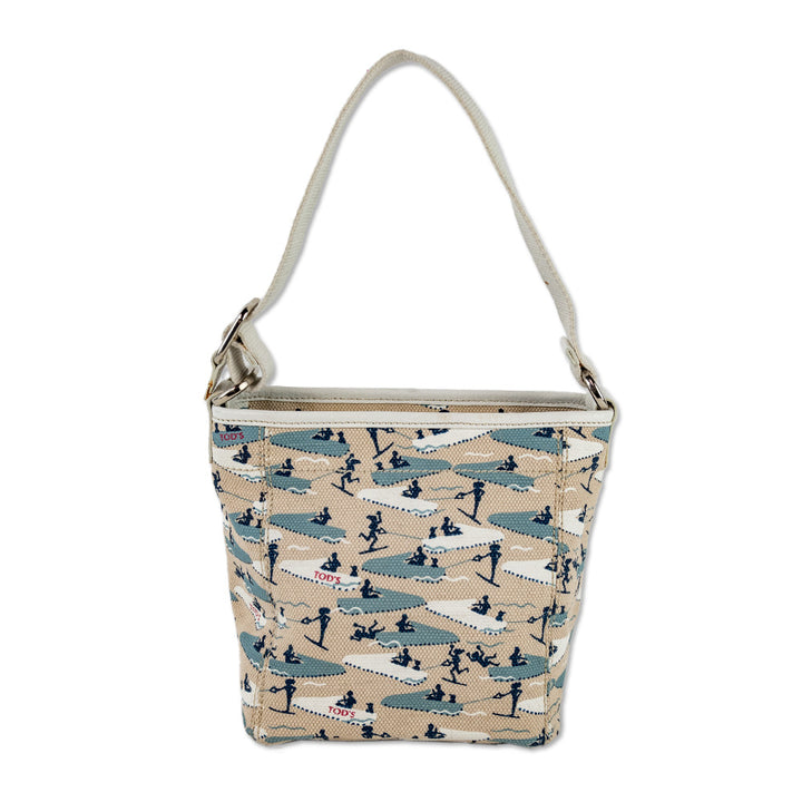 Tod's Multicolor Water Ski Printed Canvas Shoulder Bag