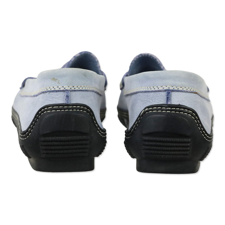 Tod's Periwinkle Nubuck Penny Driver