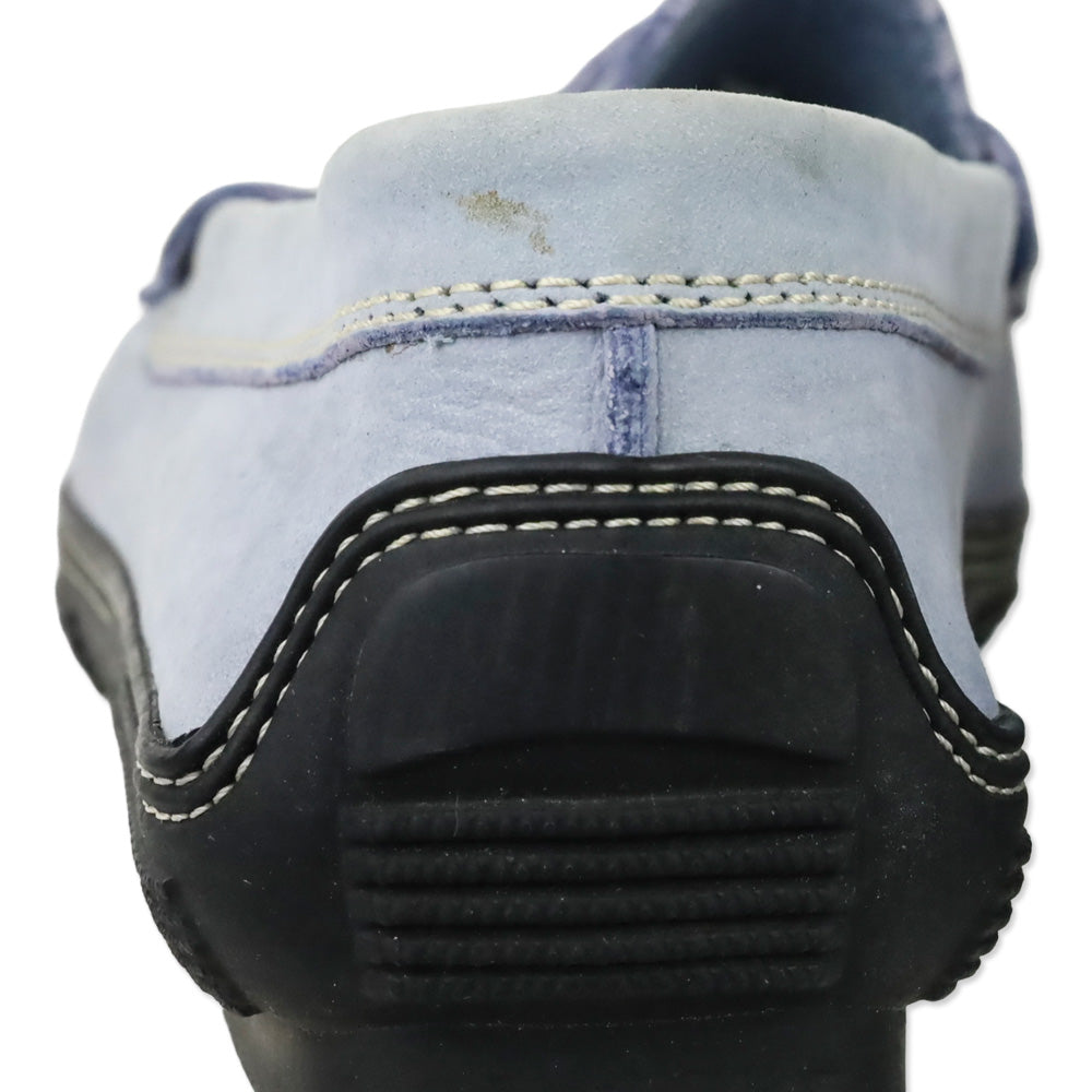 Tod's Periwinkle Nubuck Penny Driver