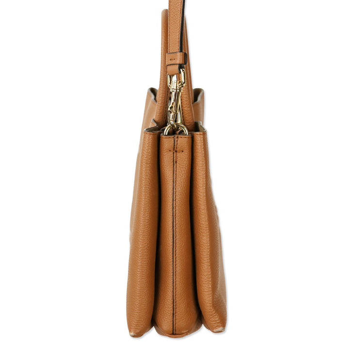 Tod's Small T Timeless Caramel Leather Tote Bag