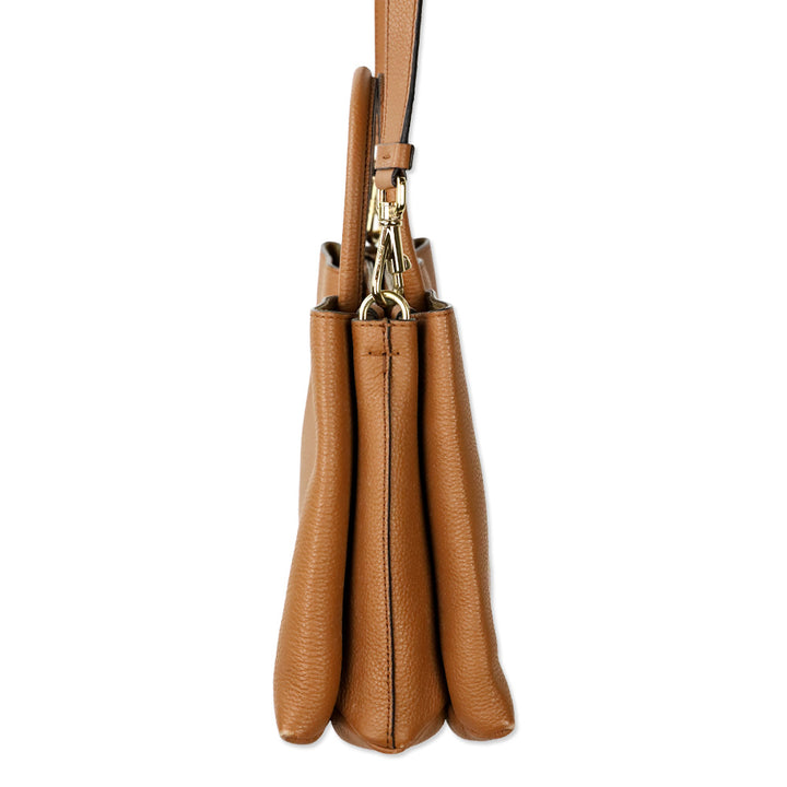 Tod's Small T Timeless Caramel Leather Tote Bag