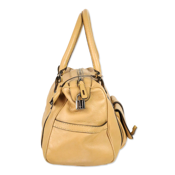 Tod's Tan Leather Besonville Media Bag