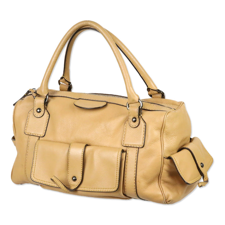 Tod's Tan Leather Besonville Media Bag