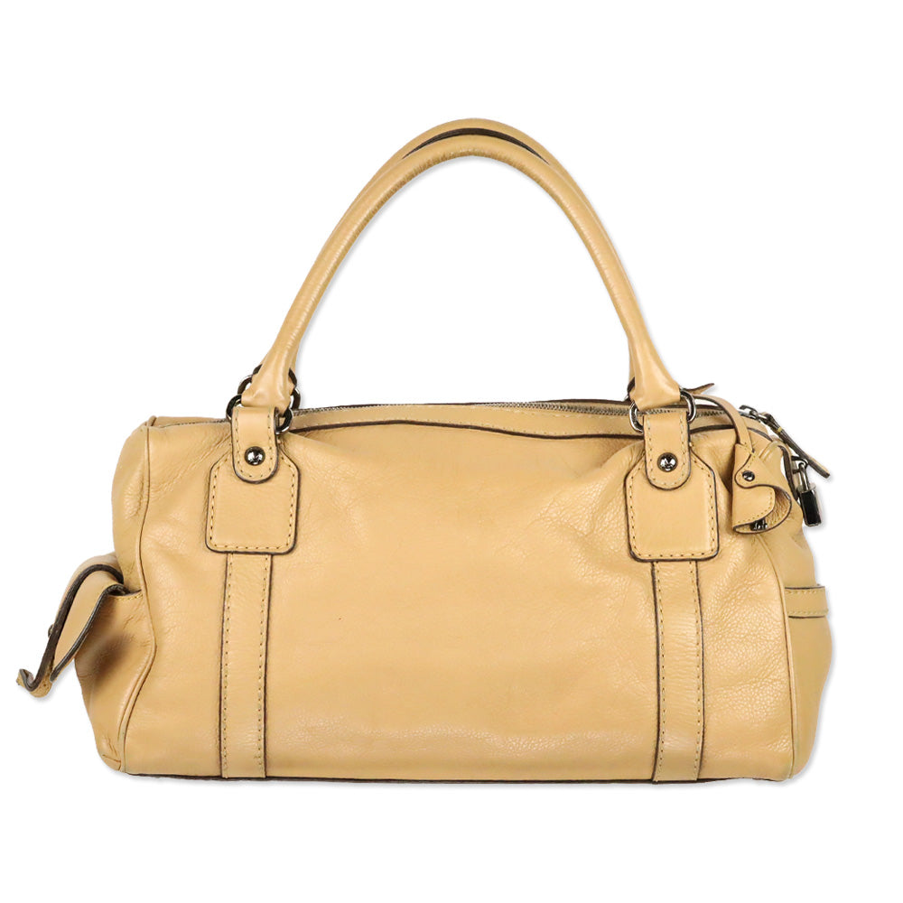 Tod's Tan Leather Besonville Media Bag