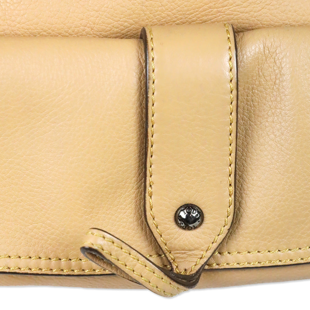 Tod's Tan Leather Besonville Media Bag