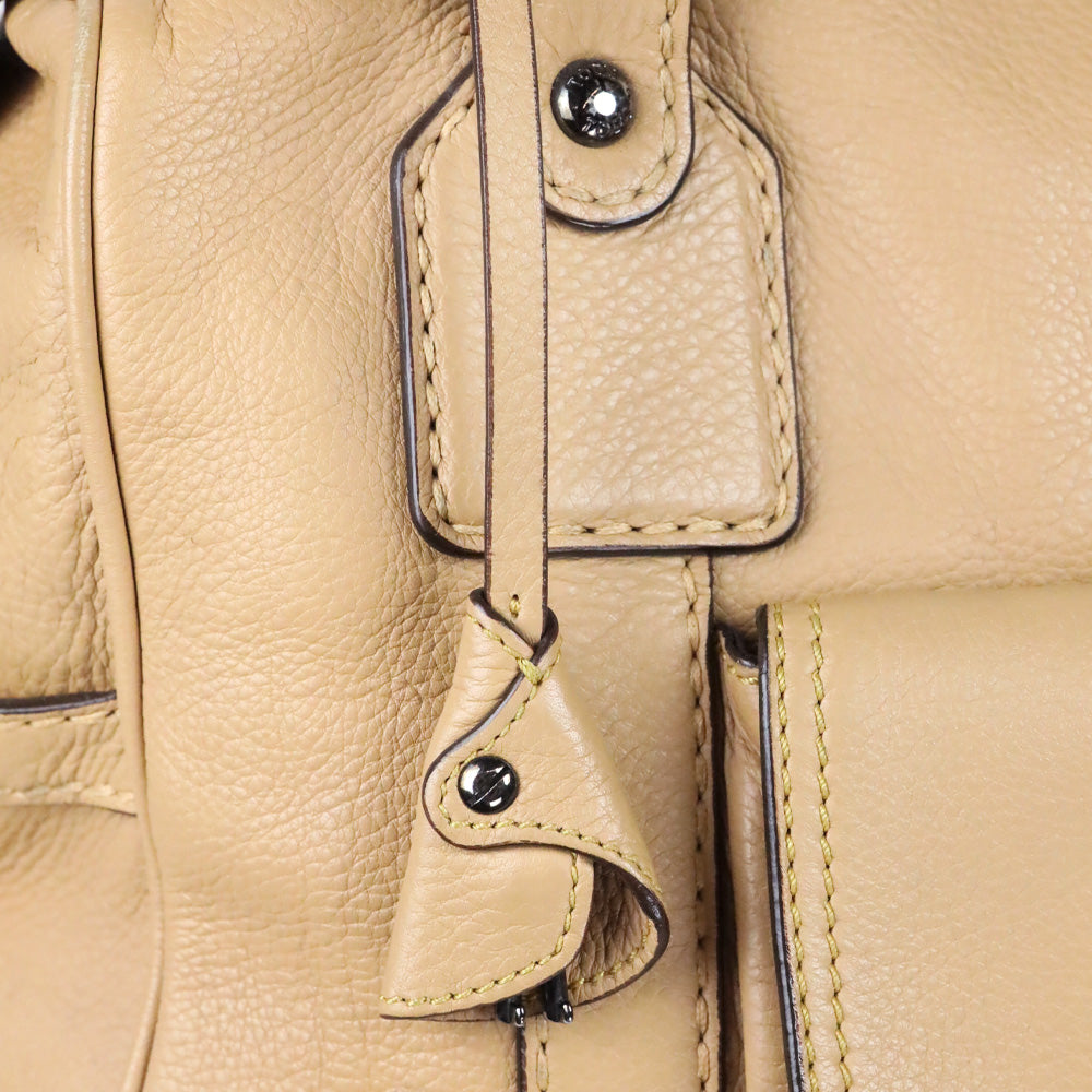 Tod's Tan Leather Besonville Media Bag