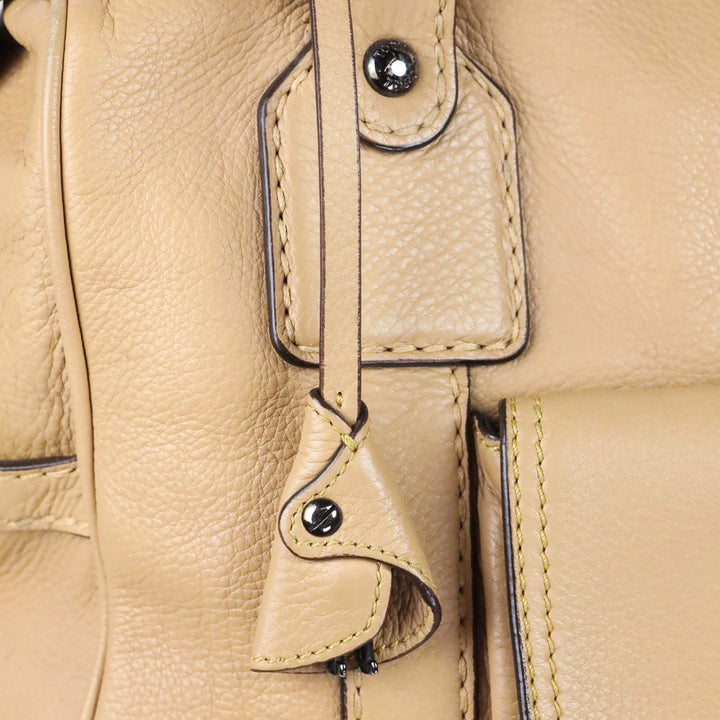 Tod's Tan Leather Besonville Media Bag