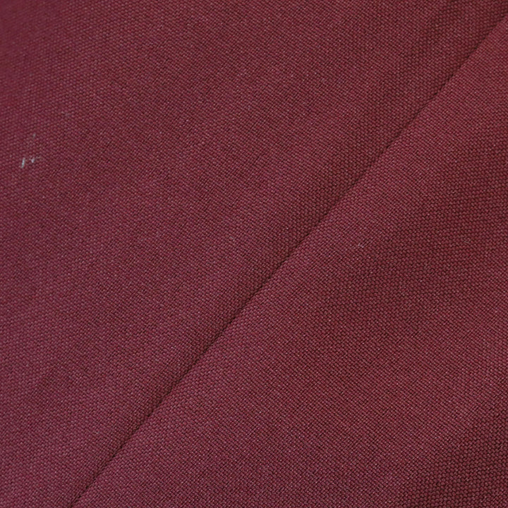 Tolu Coker Burgundy Grain de Poudre Pleated Wide-Leg Pants