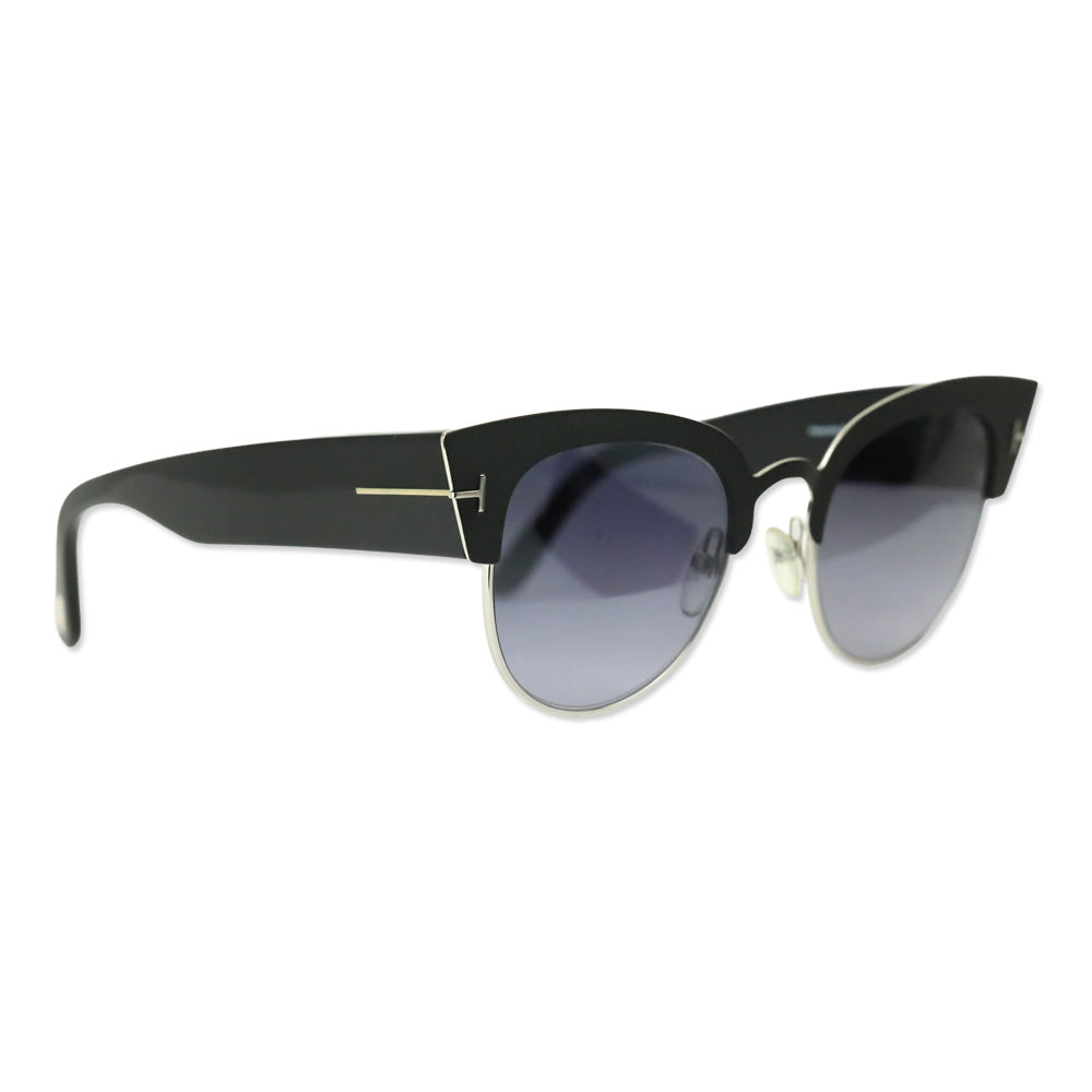 Tom Ford Alexandra-02 Black/Ruthenium Cat Eye Sunglasses