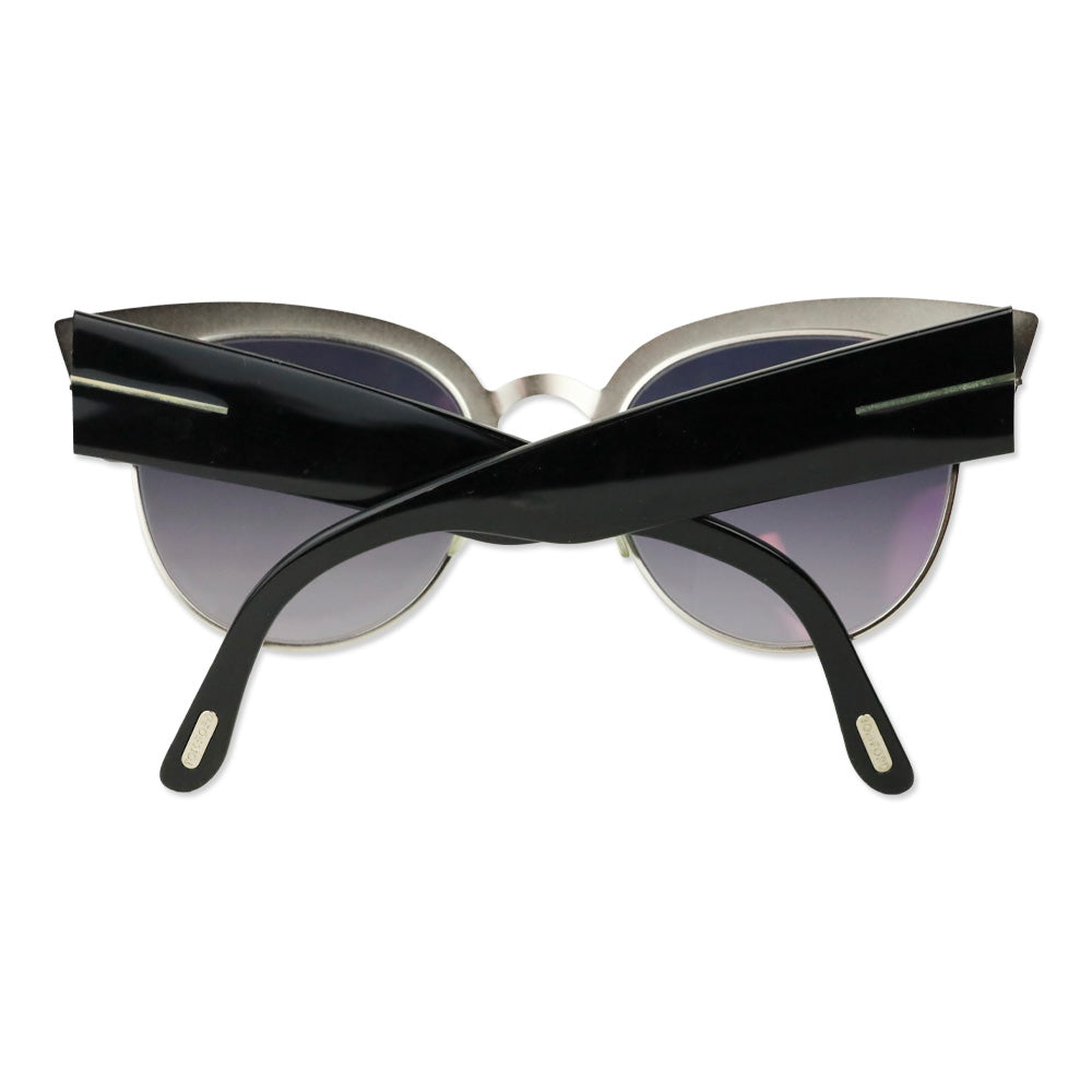 Tom Ford Alexandra-02 Black/Ruthenium Cat Eye Sunglasses