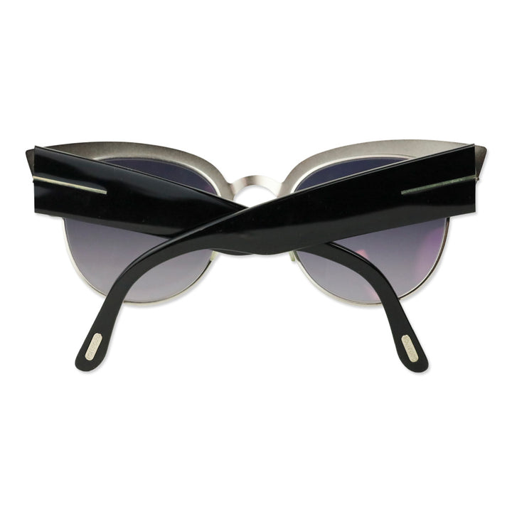 Tom Ford Alexandra-02 Black/Ruthenium Cat Eye Sunglasses