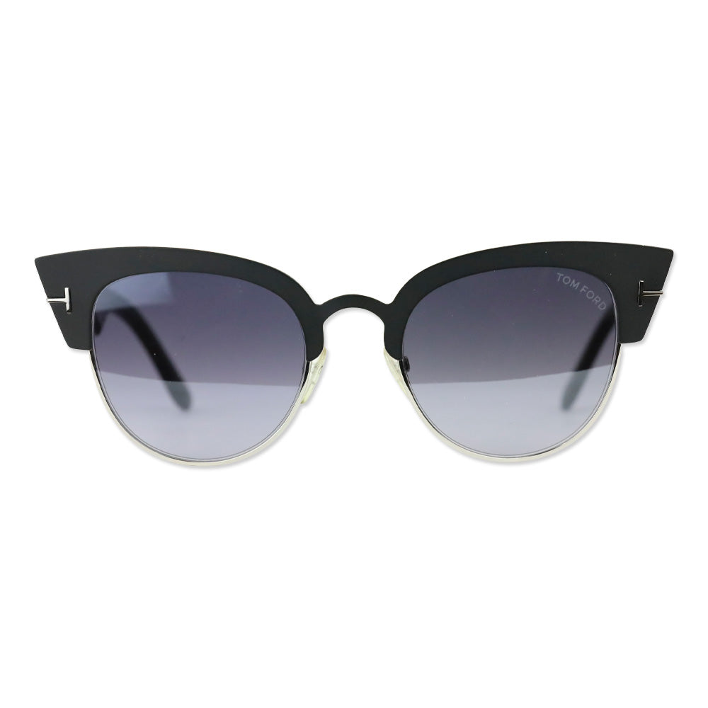 Tom Ford Alexandra-02 Black/Ruthenium Cat Eye Sunglasses