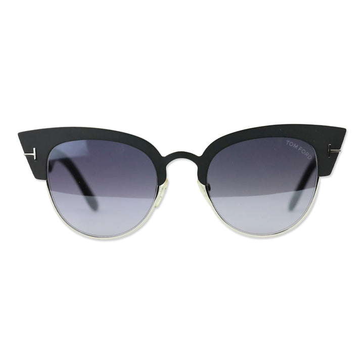 Tom Ford Alexandra-02 Black/Ruthenium Cat Eye Sunglasses