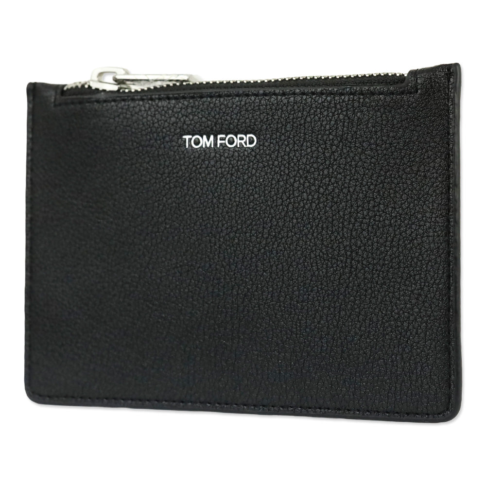 Tom Ford Black Leather Card Holder Wallet