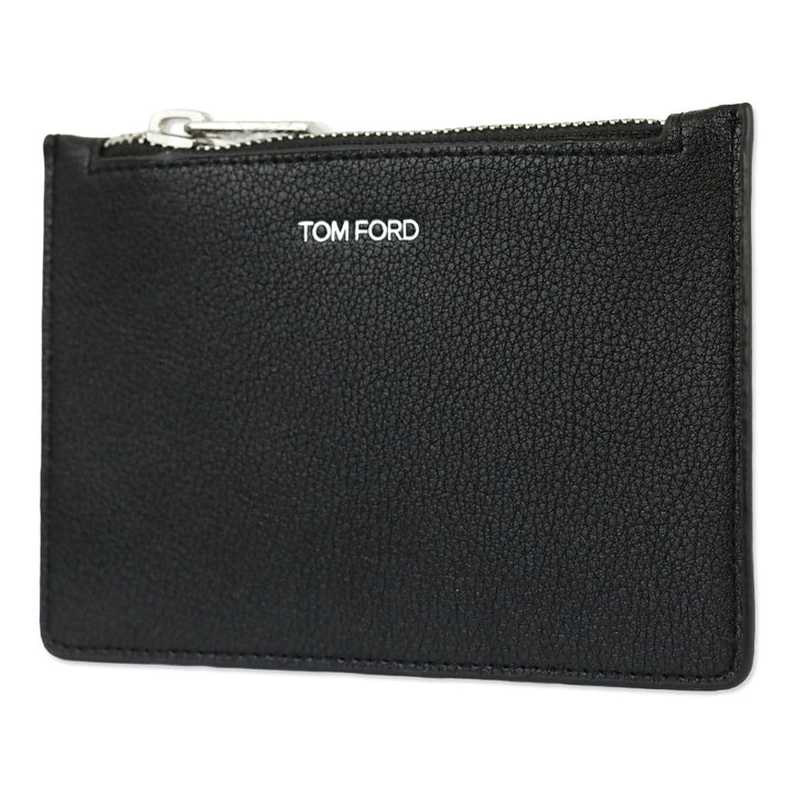 Tom Ford Black Leather Card Holder Wallet