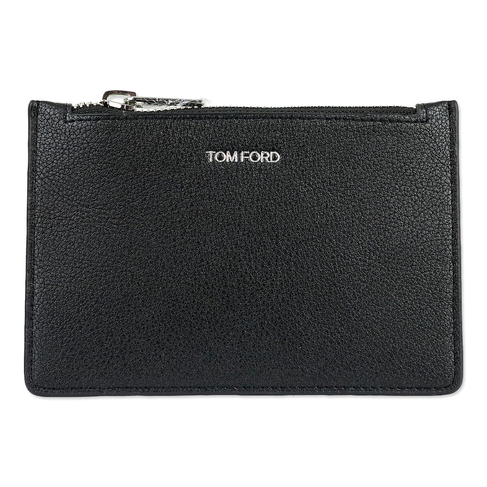 Tom Ford Black Leather Card Holder Wallet