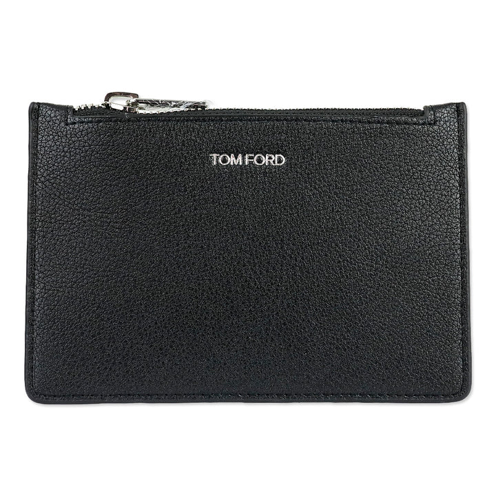 Tom Ford Black Leather Card Holder Wallet