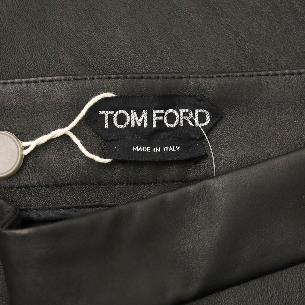 Tom Ford Black Leather Skinny Pants