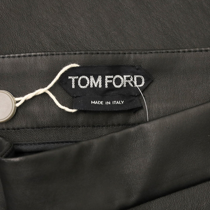 Tom Ford Black Leather Skinny Pants