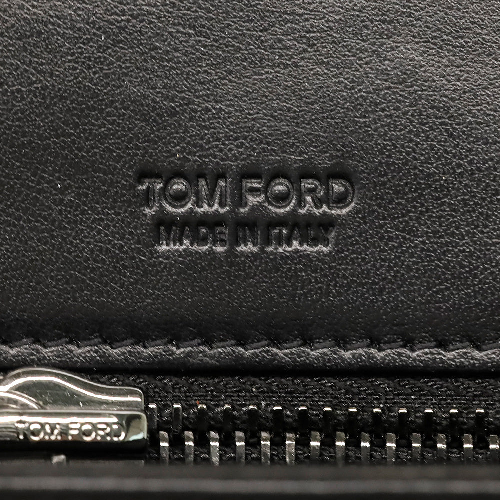 Tom Ford Black Pleated Leather Natalia Chain Shoulder Bag