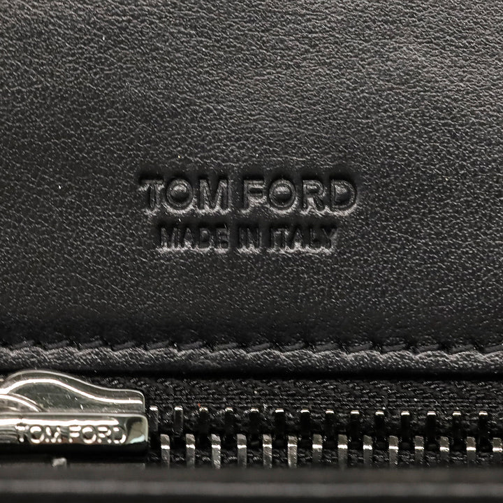 Tom Ford Black Pleated Leather Natalia Chain Shoulder Bag