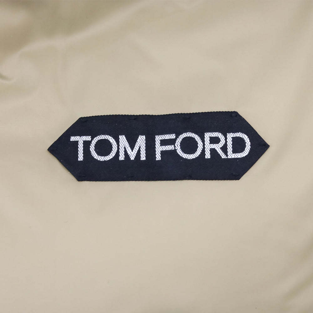 Tom Ford Blue Quilted Micro Ottoman Down Gilet Puffer Vest