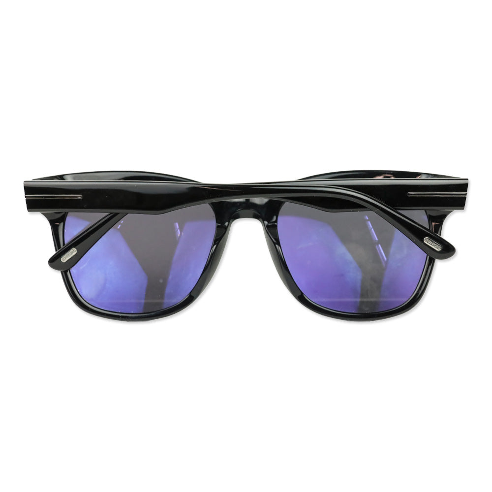 Tom Ford Brooklyn Shiny Black Full-Rim Square Acetate Sunglasses