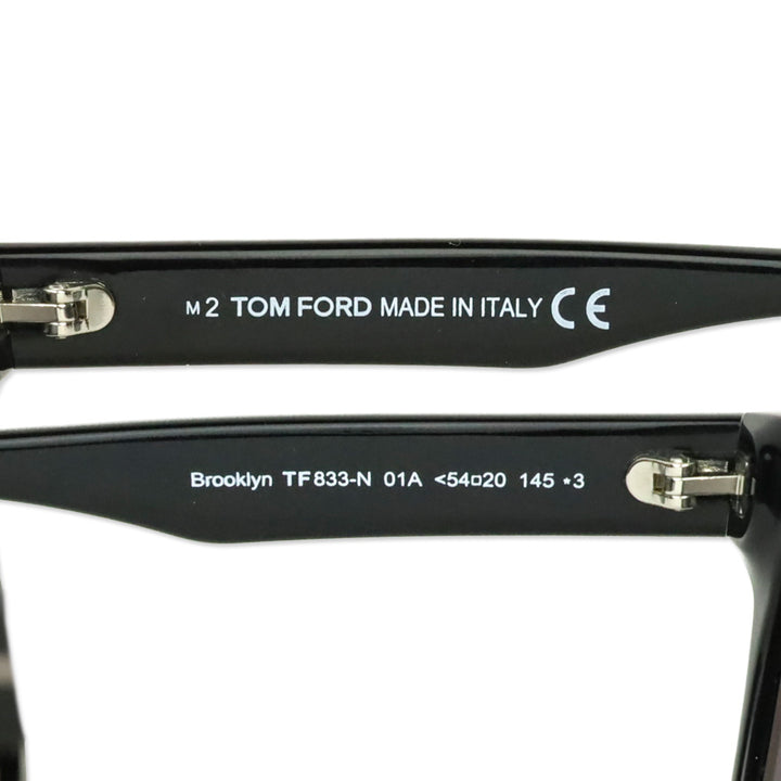 Tom Ford Brooklyn Shiny Black Full-Rim Square Acetate Sunglasses