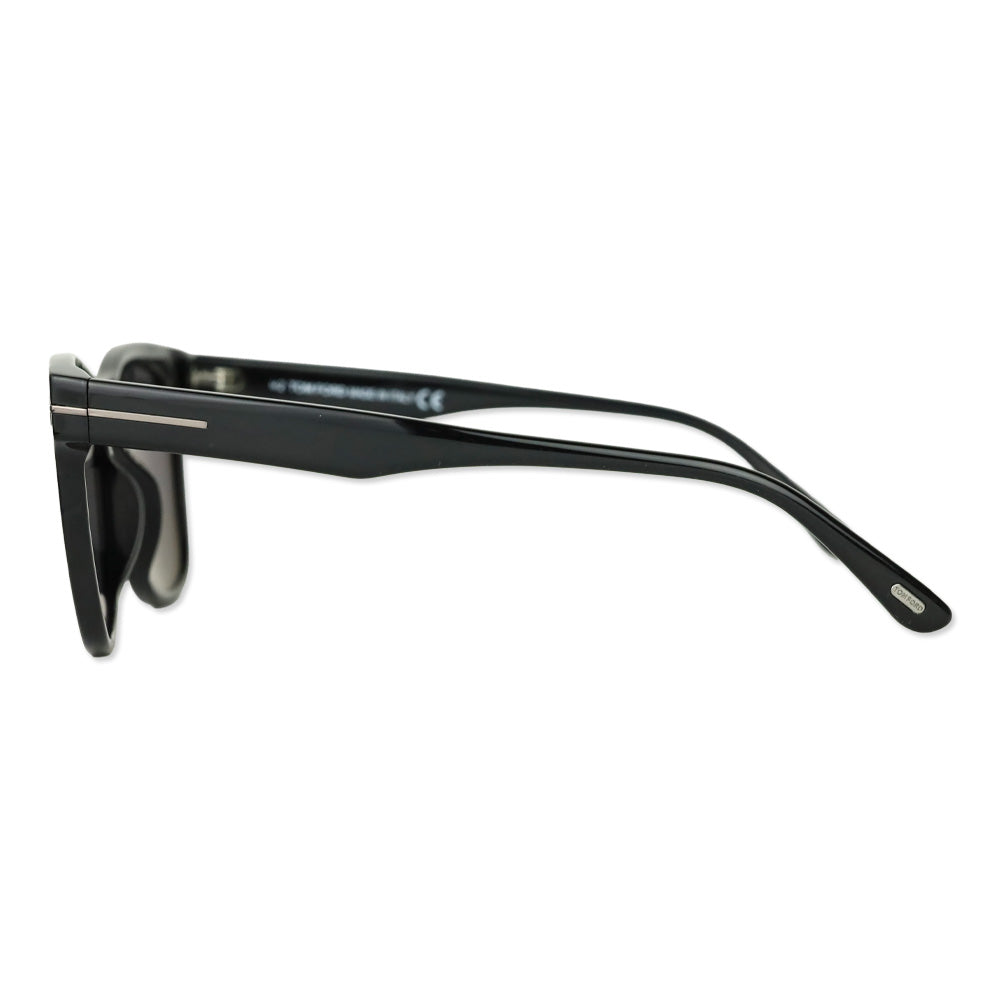 Tom Ford Brooklyn Shiny Black Full-Rim Square Acetate Sunglasses