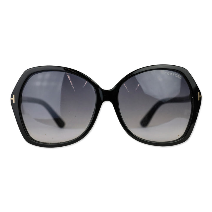 Tom Ford Carola Black Round Sunglasses