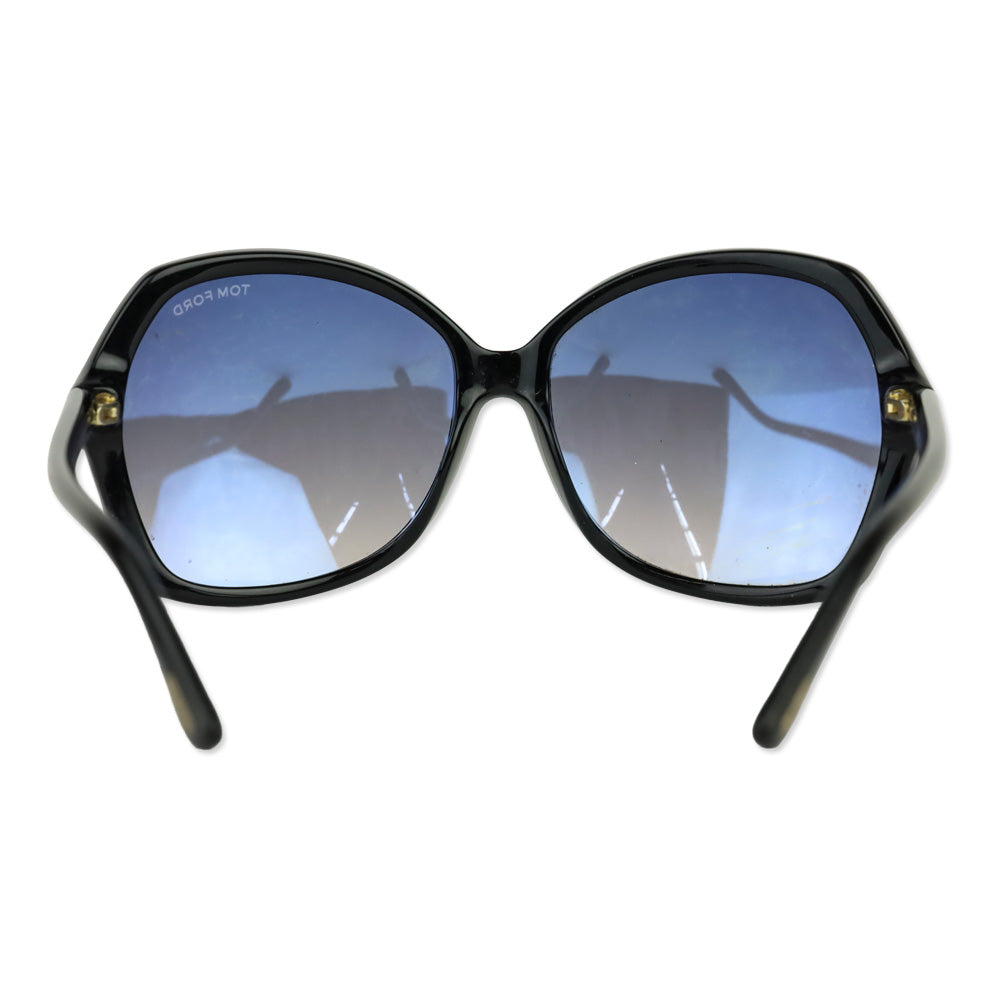 Tom Ford Carola Black Round Sunglasses