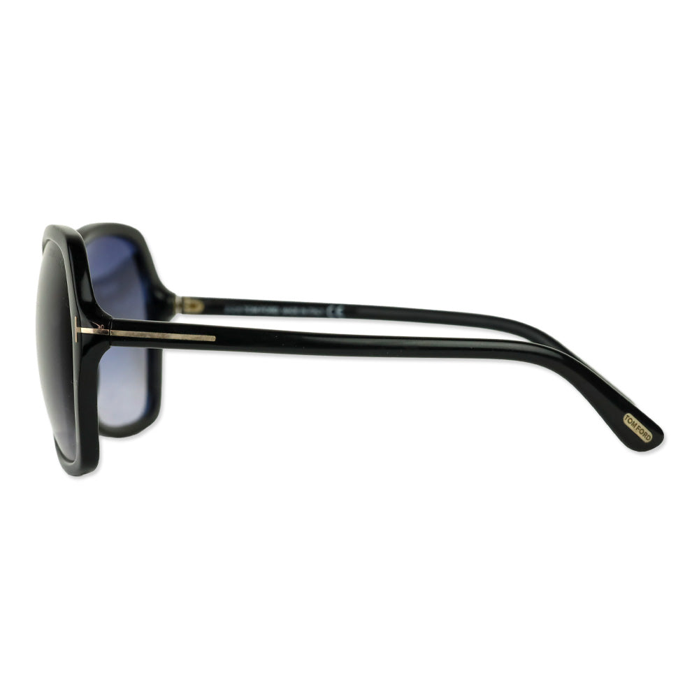 Tom Ford Carola Black Round Sunglasses