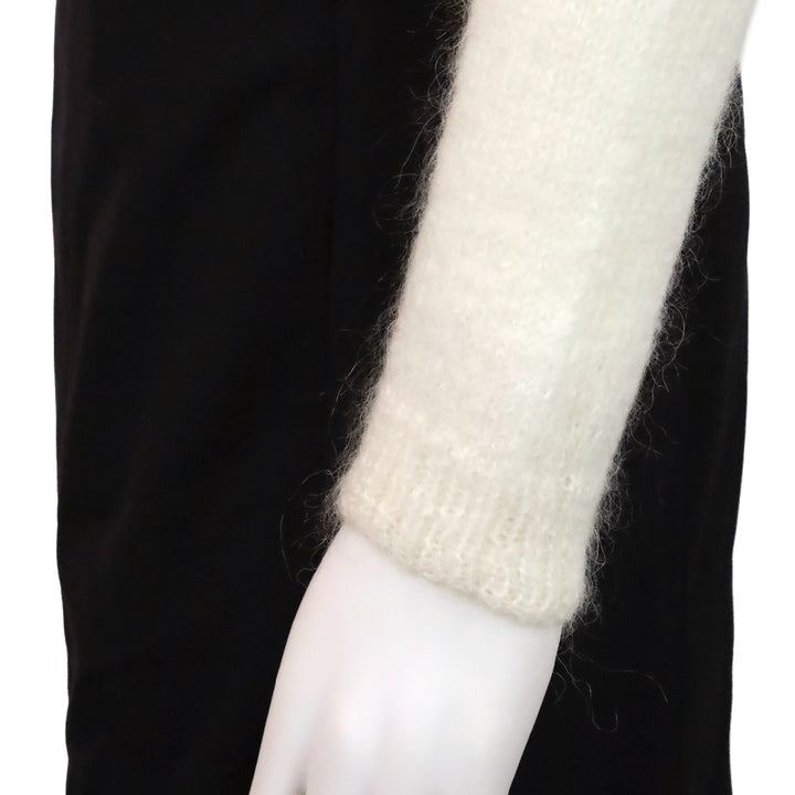 Tom Ford Cream Mohair-Blend Knit Pollover Sweater
