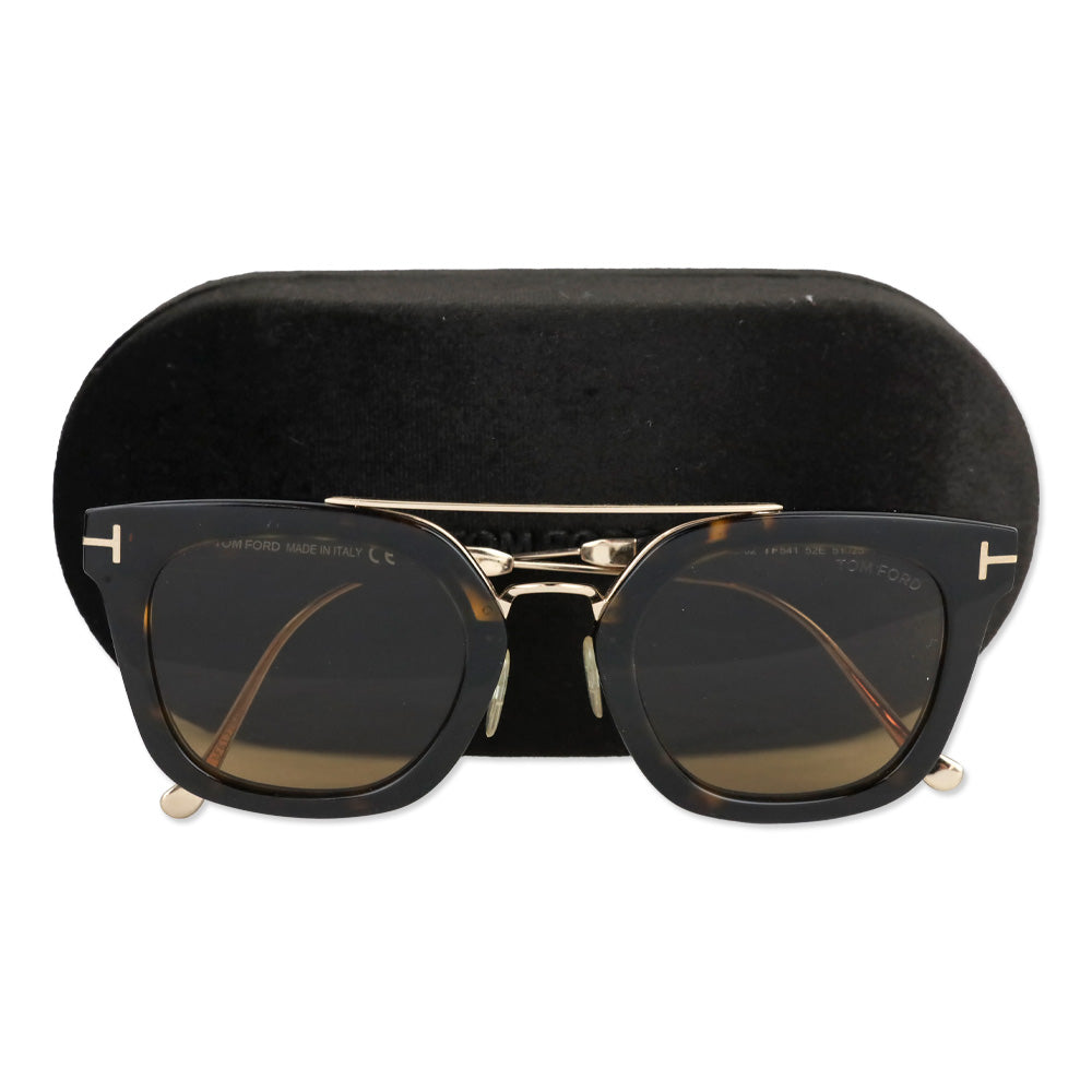 Tom Ford Dark Havana Alex-02 Aviator Sunglasses