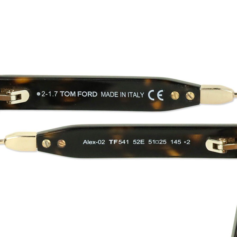 Tom Ford Dark Havana Alex-02 Aviator Sunglasses