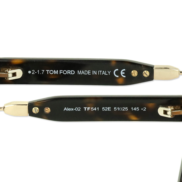 Tom Ford Dark Havana Alex-02 Aviator Sunglasses