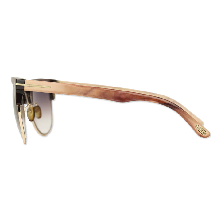 Tom Ford Fany Brown Cat-Eye Browline Sunglasses