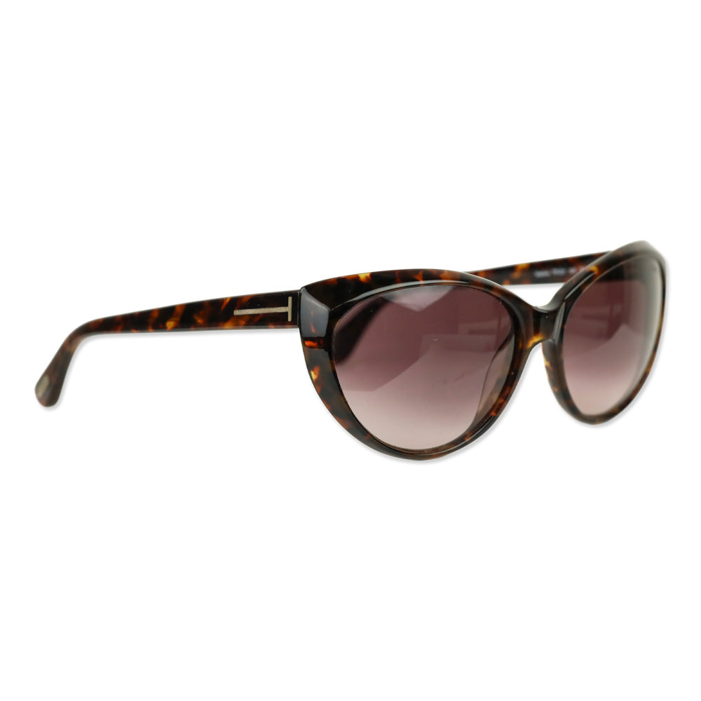 Tom Ford Martina Havana Cat Eye Sunglasses