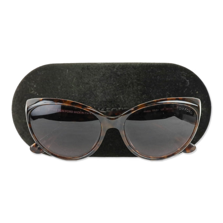 Tom Ford Martina Havana Cat Eye Sunglasses