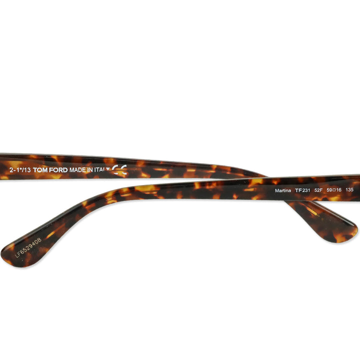 Tom Ford Martina Havana Cat Eye Sunglasses